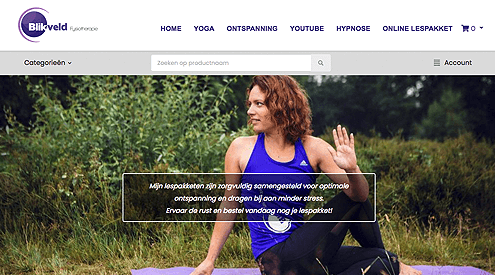 Website gezond met yoga